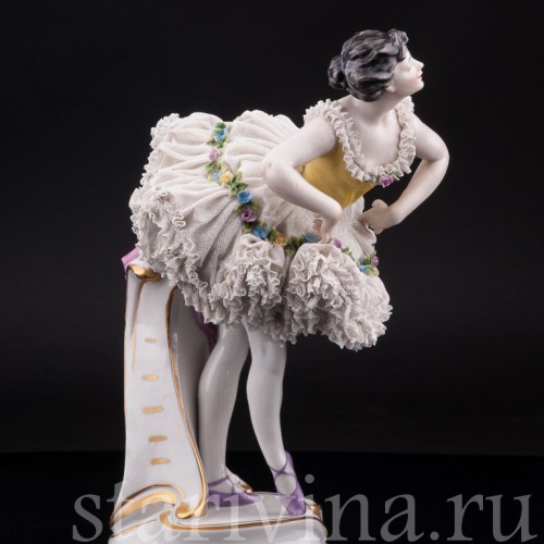 Балерина в желтом, Volkstedt, Германия, нач. 20 в.