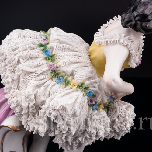 Балерина в желтом, Volkstedt, Германия, нач. 20 в.