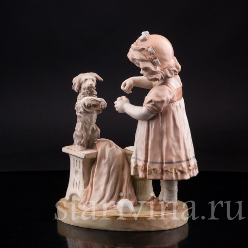 Рукодельницы, девочка c собакой