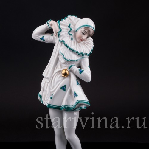 Фарфорвая девушки статуэтка Пьеретта, Rosenthal, Германия, 1920-30 гг.