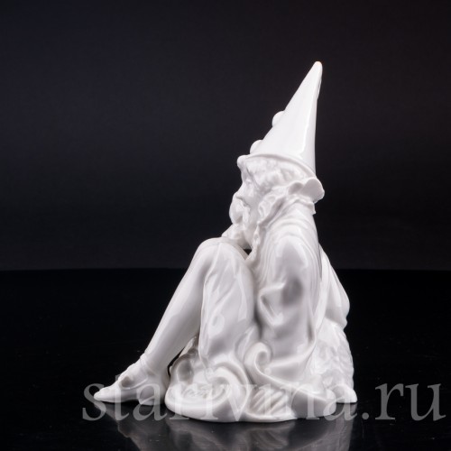 Фарфоровая статуэтка Пьеретта с пуделем, Rosenthal, Германия, 1921-22 гг.