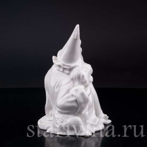 Фарфоровая статуэтка Пьеретта с пуделем, Rosenthal, Германия, 1921-22 гг.