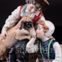 Статуэтка из фарфора Дети с овечкой и котом, Ernst Bohne Sohne, Германия, кон. 19 - нач. 20 вв.