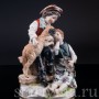 Статуэтка из фарфора Дети с овечкой и котом, Ernst Bohne Sohne, Германия, кон. 19 - нач. 20 вв.