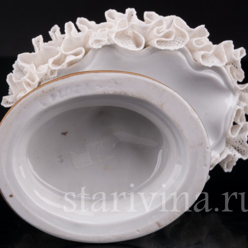 Фанни Эльслер (с веером), кружевная, Volkstedt, Германия, вт. пол. 20 в.