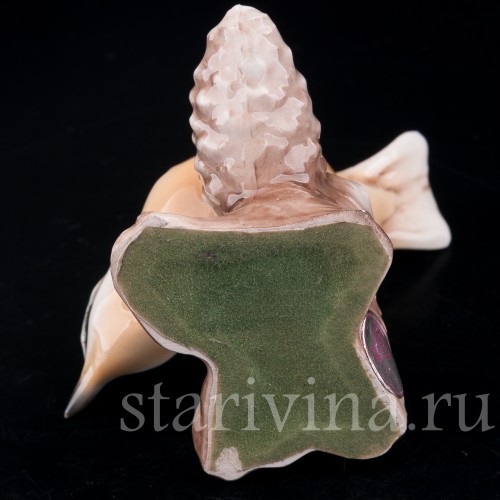 Фигурка птицы из фарфора Поползень, Tay, Италия, сер. 20 в.