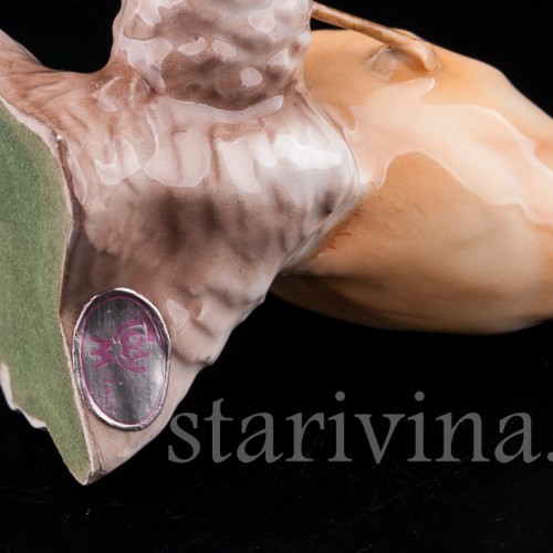 Фигурка птицы из фарфора Поползень, Tay, Италия, сер. 20 в.