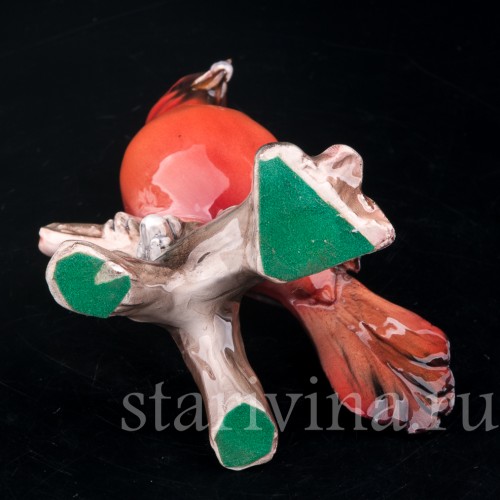 Статуэтка птицы из фарфора Кардинал, Tay, Италия, сер. 20 в.