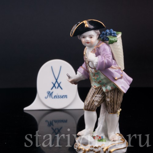 Мальчик с виноградом (дети-садовники), Meissen, Германия, сер. 19 - нач. 20 вв.