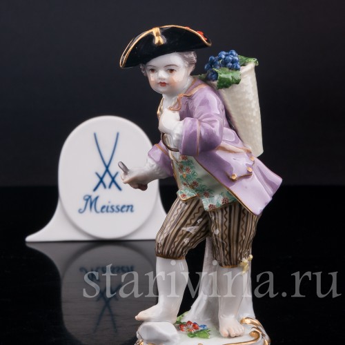 Мальчик с виноградом (дети-садовники), Meissen, Германия, сер. 19 - нач. 20 вв.