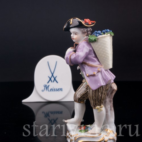 Мальчик с виноградом (дети-садовники), Meissen, Германия, сер. 19 - нач. 20 вв.
