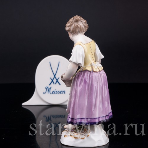 Девочка с корзиной цветов (дети-садовники), Meissen, Германия, сер. 19 - нач. 20 вв.