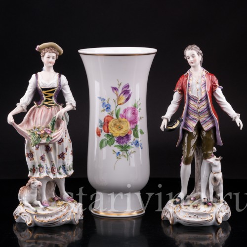 Фарфоровая Ваза, Meissen, Германия, вт. пол. 20 в.