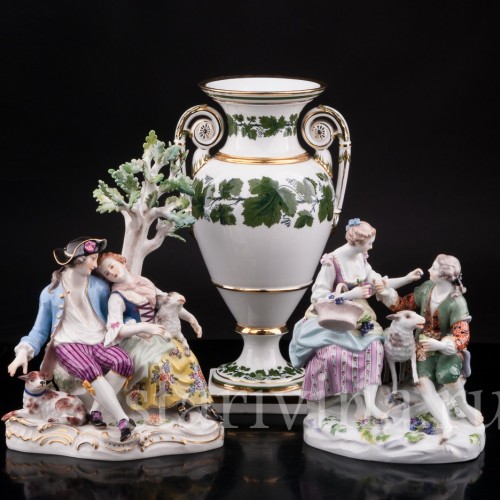 Фарфоровая Ваза "Виноградная лоза", Meissen, Германия, кон. 19 - нач. 20 вв.
