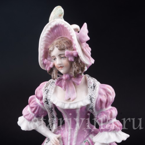 Девушка в шляпке с ридикюлем, Dressel, Kister & Co, Германия, 1907-20 гг.