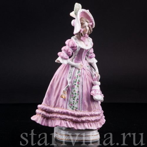 Девушка в шляпке с ридикюлем, Dressel, Kister & Co, Германия, 1907-20 гг.