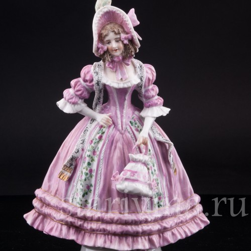 Девушка в шляпке с ридикюлем, Dressel, Kister & Co, Германия, 1907-20 гг.