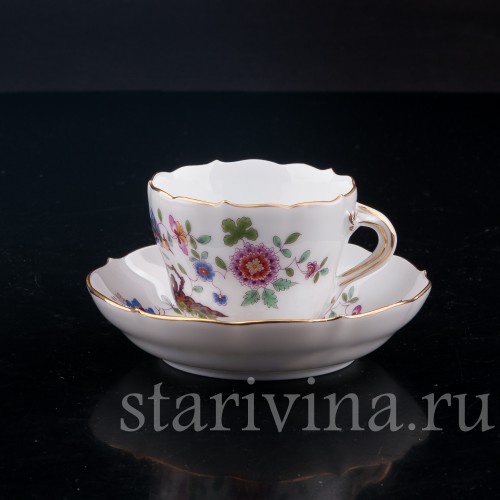 Кофейная пара с восточным орнаментом, Meissen, Германия, вт. пол. 20 в