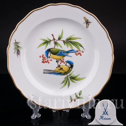 Тарелка Лазоревки, Meissen, Германия, вт. пол. 20 в