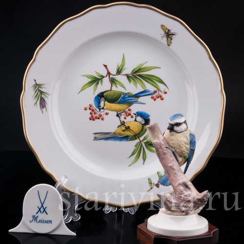 Тарелка Лазоревки, Meissen, Германия, вт. пол. 20 в