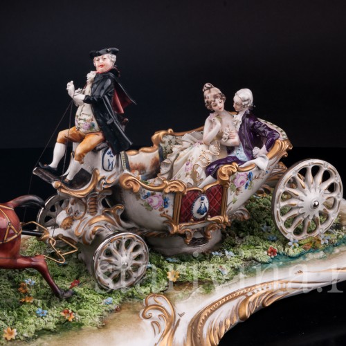 Карета, Capodimonte, Италия, сер. - вт. пол. 20 в.