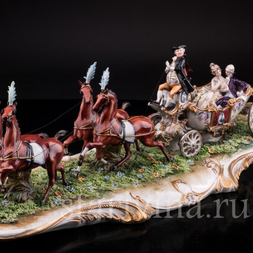 Карета, Capodimonte, Италия, сер. - вт. пол. 20 в.