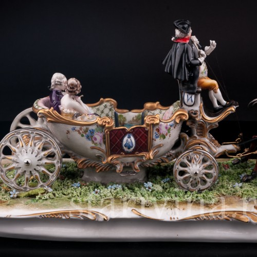 Карета, Capodimonte, Италия, сер. - вт. пол. 20 в.