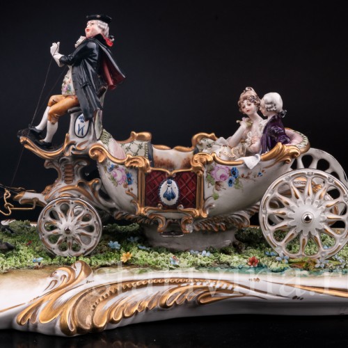 Карета, Capodimonte, Италия, сер. - вт. пол. 20 в.