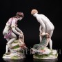 Парные фарфорвые статуэтки Рыбаки, Dressel, Kister & Cie, Германия, кон. 19 в., нач. 20 в..