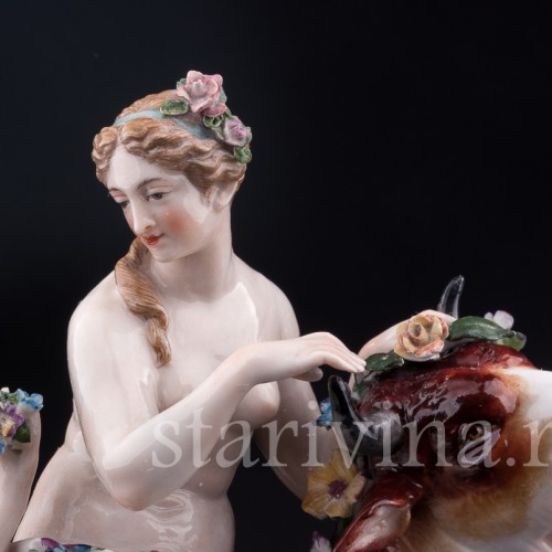 Фарфорвая статуэтка Похищение Европы, Dressel, Kister & Co, Германия, 1907-20 гг.