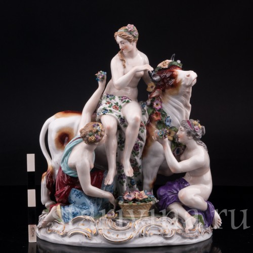 Фарфорвая статуэтка Похищение Европы, Dressel, Kister & Co, Германия, 1907-20 гг.