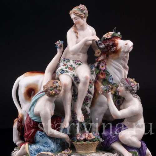 Фарфорвая статуэтка Похищение Европы, Dressel, Kister & Co, Германия, 1907-20 гг.
