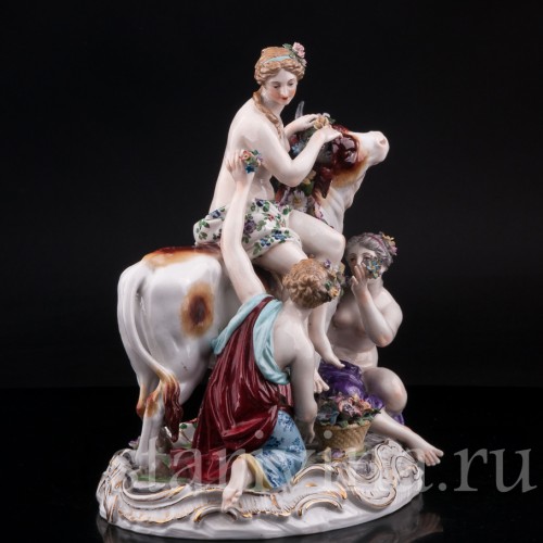 Фарфорвая статуэтка Похищение Европы, Dressel, Kister & Co, Германия, 1907-20 гг.
