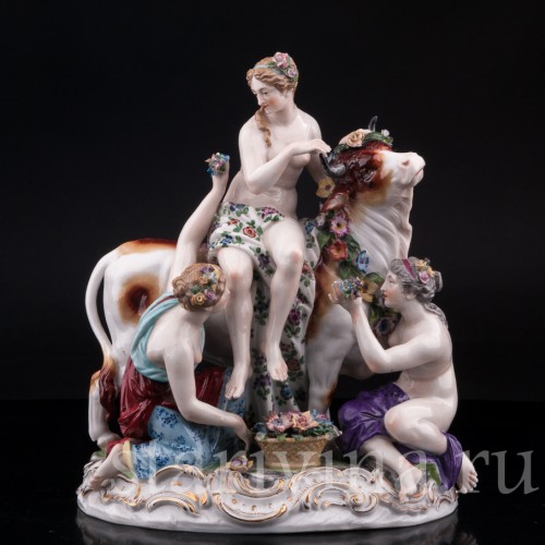 Фарфорвая статуэтка Похищение Европы, Dressel, Kister & Co, Германия, 1907-20 гг.