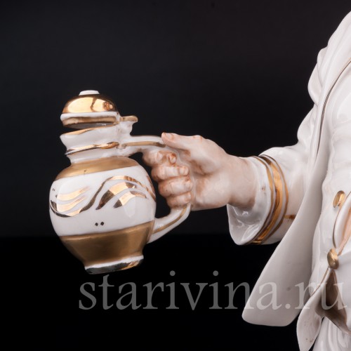 Статуэтка из фарфора Выпивоха с кувшином, Algora, Испания, вт. пол. 20 в.