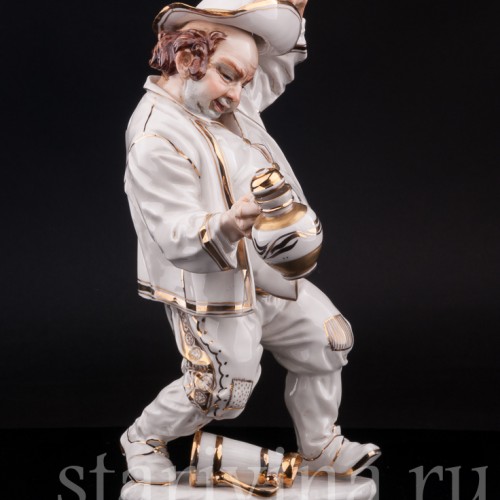 Статуэтка из фарфора Выпивоха с кувшином, Algora, Испания, вт. пол. 20 в.