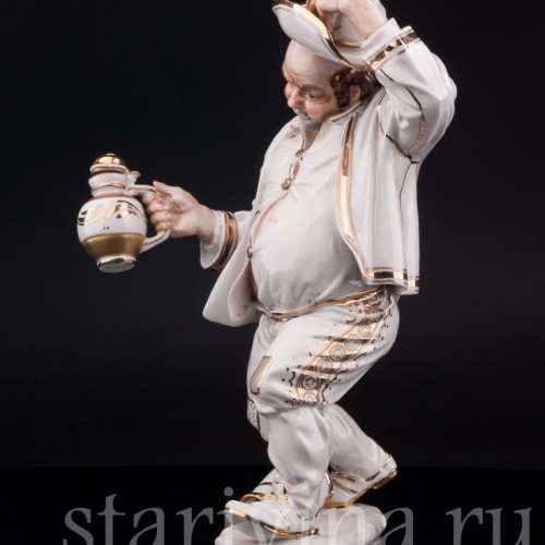 Статуэтка из фарфора Выпивоха с кувшином, Algora, Испания, вт. пол. 20 в.