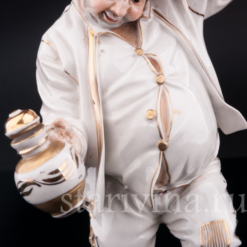 Статуэтка из фарфора Выпивоха с кувшином, Algora, Испания, вт. пол. 20 в.