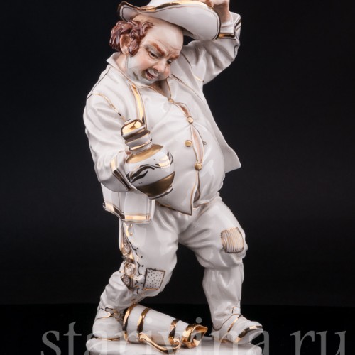 Статуэтка из фарфора Выпивоха с кувшином, Algora, Испания, вт. пол. 20 в.