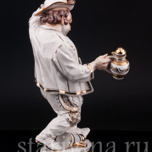 Статуэтка из фарфора Выпивоха с кувшином, Algora, Испания, вт. пол. 20 в.