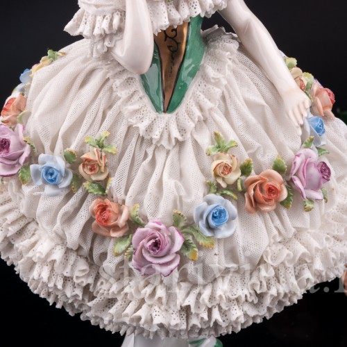 Балерина, кружевная, Volkstedt, Германия, до 1935 г