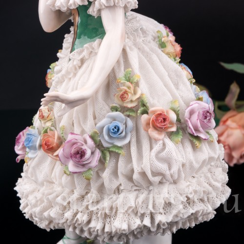 Балерина, кружевная, Volkstedt, Германия, до 1935 г