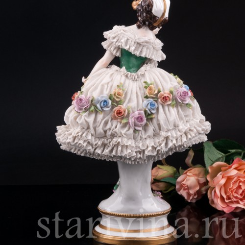 Балерина, кружевная, Volkstedt, Германия, до 1935 г