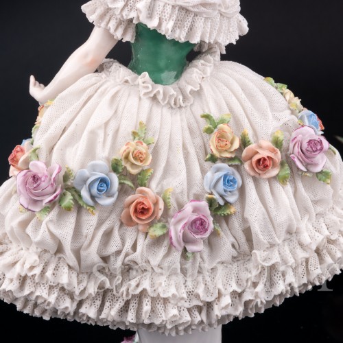 Балерина, кружевная, Volkstedt, Германия, до 1935 г