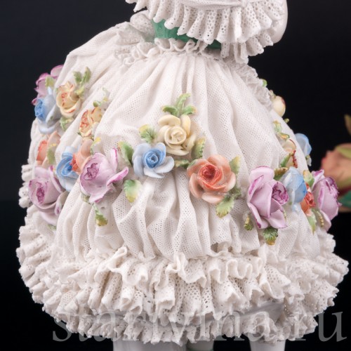 Балерина, кружевная, Volkstedt, Германия, до 1935 г