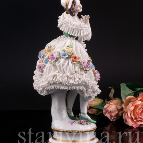 Балерина, кружевная, Volkstedt, Германия, до 1935 г