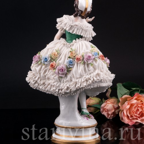 Балерина, кружевная, Volkstedt, Германия, до 1935 г