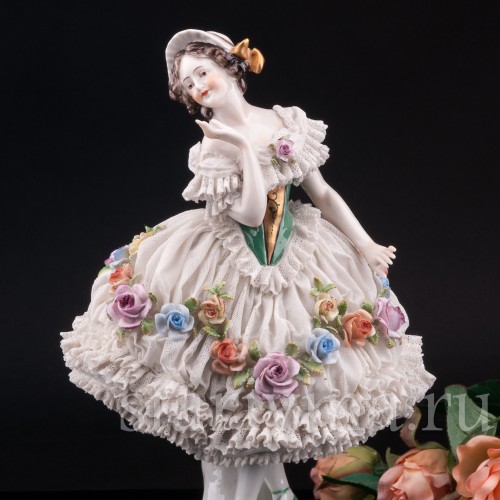 Балерина, кружевная, Volkstedt, Германия, до 1935 г