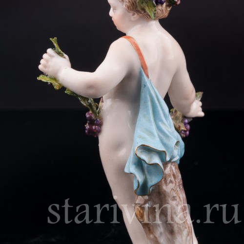 Малыш с виноградом, аллегория осени, Meissen, Германия, кон. 19 - нач. 20 вв.