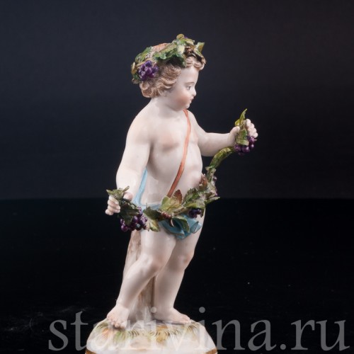 Малыш с виноградом, аллегория осени, Meissen, Германия, кон. 19 - нач. 20 вв.